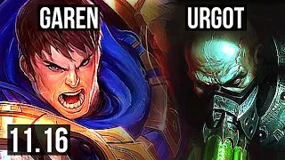 GAREN vs URGOT (TOP) | 9/1/10, 1.9M mastery, Legendary | JP Grandmaster | v11.16