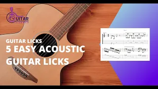 Acoustic Guitar Licks: 5 AWESOME Licks 🎸