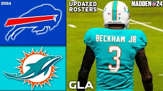 Dolphins vs. Bills | 2024 - 2025 Updated Rosters | Madden 24 PS5