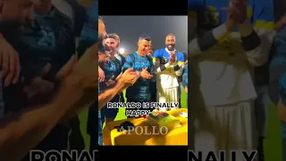 Ronaldo is FINALLY happy at Al Nassr 🥹 #ronaldo #alnassr #football #birthday #happy