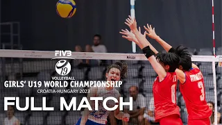 SRB🇷🇸 vs. JPN🇯🇵 - Full Match | Girls' U19 World Championship | Pool D