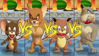 Tom and Jerry in War of the Whiskers Jerry Vs Tyke Vs Monster Jerry Vs Spike (Master Difficulty)