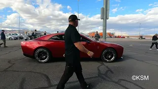 The electric Dodge Charger moves at Dodge Speed Week, Las Vegas.