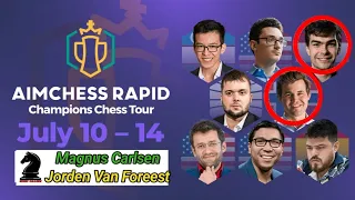 KNIGHTS DANCE !! Magnus Carlsen vs Jorden Van Foreest | Aimchess Rapid 2023