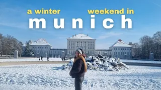 a winter weekend in munich | river surfing, nymphenburg palace in the snow, best food spots