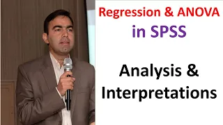 Step by step guide to run and interpret Regression and ANOVA in SPSS | Kokab Manzoor | SPSS