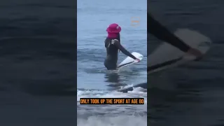 World’s Oldest Surfer Still Rides Waves at Age 89.