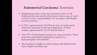 Endometrial Cancer - CRASH! Medical Review Series