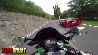 FERRARI F40 GETS THE THROWDOWN FROM GSXR 1000