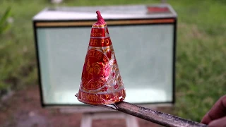 CockBrand Flower Pot Under Water - पानी में चलाया अनार - Diwali Fireworks Experiments