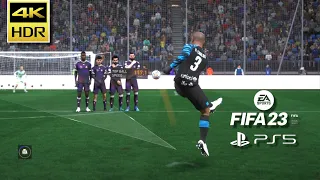 FIFA 23 Legends - Roberto Carlos Iconic Freekick Recreated - PS5 Gameplay 1080p 60fps