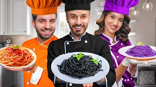 تحدي الطبخ بلون واحد: مع غيث مروان وسارة الورع 👩‍🍳