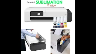 Cheap $699  🖨24" printer Sublimation Convertion Canon TC-20 Mega-tank  #sublimation #embroidery #DTF