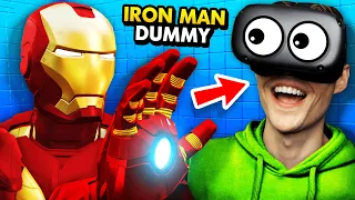 Destroy The SECRET IRON MAN DUMMY Challenge In VR (Funny Rage Room VR Gameplay)