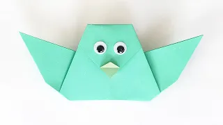 Оригами ПТИЦА из бумаги Как сделать из бумаги птицу своими руками Easy Origami Paper BIRD Tutorial