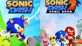 Sonic Dash vs Sonic Dash 2 Sonic Boom Game For Kids, Children Game Play