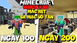 TinNT Tóm Tắt 200 Ngày Sinh Tồn Trong Minecraft Mắc Kẹt Ở Sa Mạc Vô Tận Siêu Khó !!