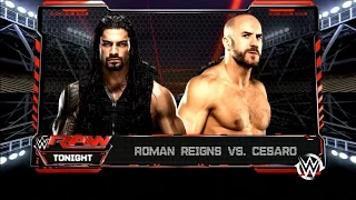 WWE RAW 16 November 2015 Roman reing vs Cesaro