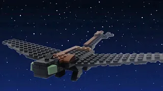 Lego Toothless from (how to train  your dragon)