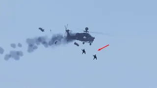 Today, Russian helicopters pilot and crew escape after shot down by a Ukrainian missile | ARMA 3