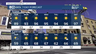 Warming trend begins across Arizona