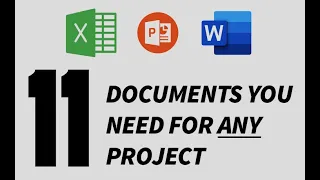 Project documents:  Eleven documents you need for your project