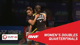 QF | WD | POLII/RAHAYU (INA) [1] vs PONNAPPA/REDDY N. (IND) | BWF 2019