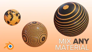Mix ANY Material + Texture in Blender 3.0 (Quick Tutorial)