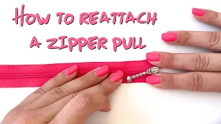 How to reattach a zipper pull