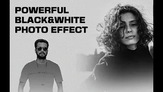 How to make Instant High Contrast Black and White Photos in Photoshop