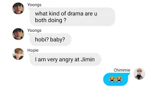 BTS TEXTS ~ The one with the Yoonminseok fight