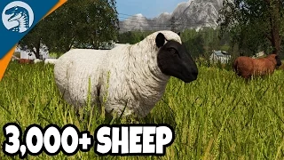 GIANT 3,000+ SHEEP ARMY | Rappack Farms #15 | Farming Simulator 17 Multiplayer Gameplay