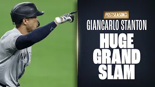 Giancarlo Stanton launches GRAND SLAM to put Yankees WAY up on Rays in ALDS Game!