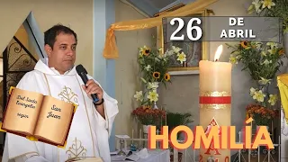 EVANGELIO DE HOY viernes 26 de abril del 2024 - Padre Arturo Cornejo