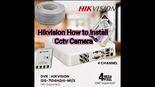 hikvision 04 ch ds-7104hqhi-m1/s how to Installation