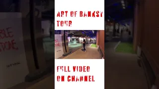 Art of Banksy Walkthrough in Atlanta #shorts 🖌🎨🎨🎨