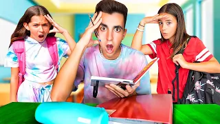 ASI FUE MI PRIMER DIA DE COLEGIO CON MI HIJA Y HERMANA! (Día 1)