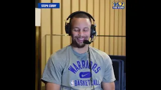Steph Curry reacts to LeBron having him on the top of his list of players he would play with