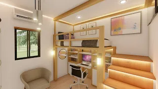 Loft Bed Idea for Small Rooms l 3m x 3m l 2.7m ceiling height l