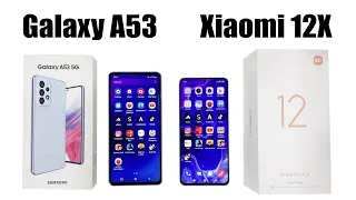 Xiaomi 12X vs SAMSUNG Galaxy A53 SPEED TEST
