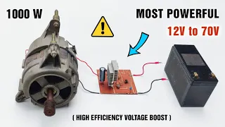 Make 12V DC to 70V DC Boost Converter for 1 KW DC Motor / Universal Motor