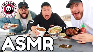 ASMR Mukbang Panda Express (Eating Show) WITH REAL SOUNDS!!!!!