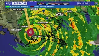 5 PM: Hurricane Ida's track  shifts east, slows after landfall