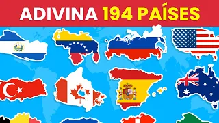 Adivina 194 Países por su Mapa 🌍 - Súper Reto de Geografía 🏆🤓