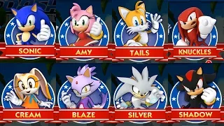 Sonic Dash - SONIC VS AMY VS TAILS VS KNUCKLES VS CREAM VS BLAZE VS SILVER VS SHADOW