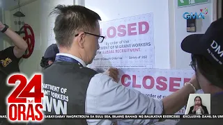 Firm na nagpapadala ng OFW sa Canada, ipinasara dahil sa umano'y illegal recruitment | 24 Oras