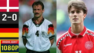 Denmark 2 x 0 Germany (Klinsman, Bryan Laudrup) ●UEFA Euro 1992 Final Extended Goals & Highlights HD