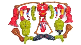 Merakit Mainan Hulk Buster ,Hulk Smash, Siren Head ,And Spiderman Avengers Superhero Toys