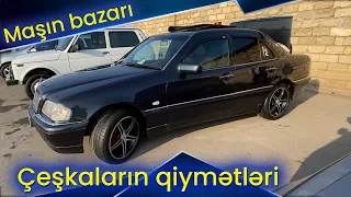 Maşın bazarında Çeşka Mercedes qiymətləri  bugünə olan qiymətlər