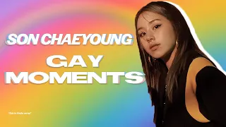 twice's chaeyoung - gay moments (yes another one)